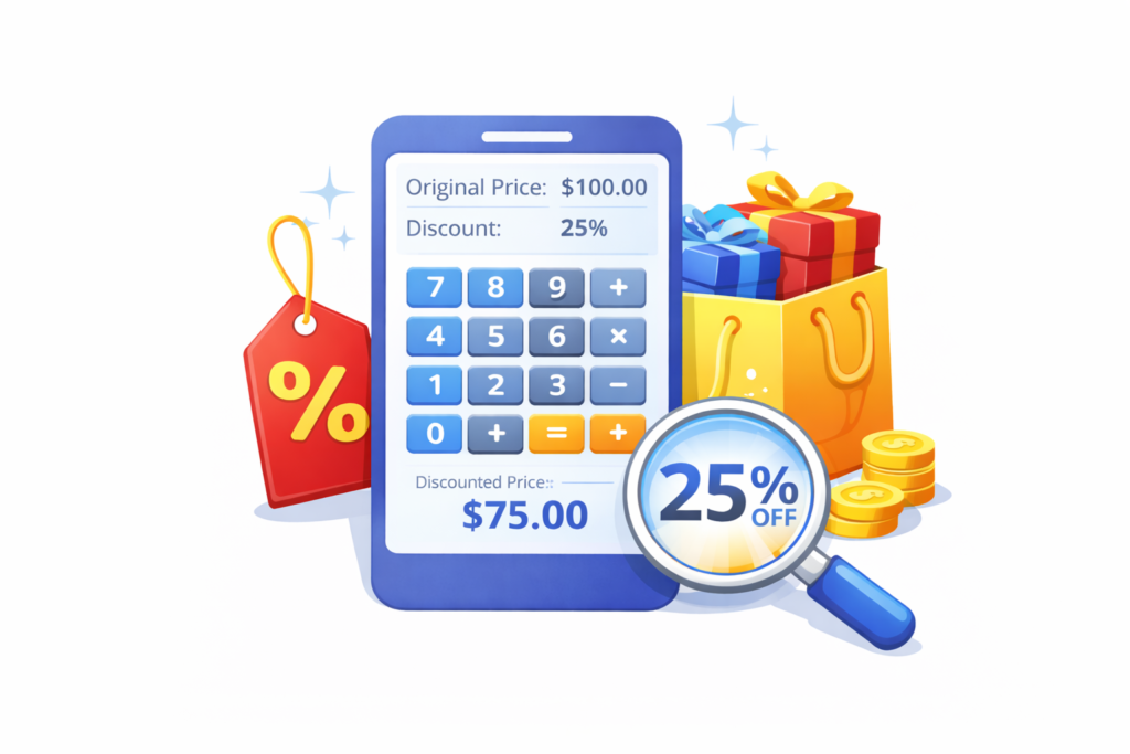 Kalkulator Diskon | Hitung Harga Potongan dengan Cepat